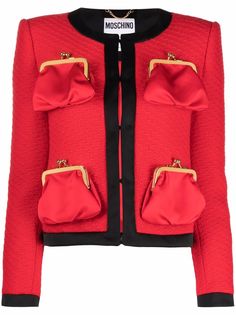 Moschino жакет с накладными карманами