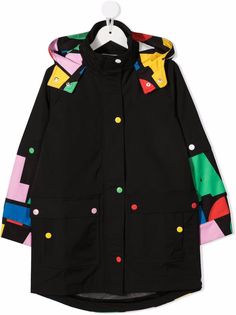 Stella McCartney Kids пальто с логотипом