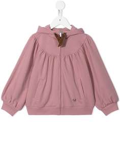 Il Gufo присборенное худи на молнии