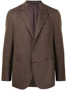 Caruso однобортный шерстяной пиджак Tosca