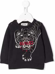 Kenzo Kids джемпер Tiger с вышитым логотипом