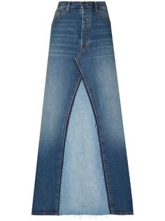 Maison Margiela джинсовая юбка макси А-силуэта