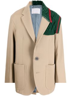 Kolor деконструированный шерстяной пиджак