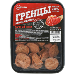 Гренки ржано-пшеничные Vian Красная икра, 100 г