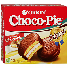 Пирожное Orion Choco Pie Original в шоколадной глазури, 360 г