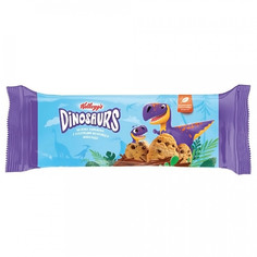 Печенье Любятово Dinosaurs сдобное, ванильное, с кусочками молочного шоколада, 180 г