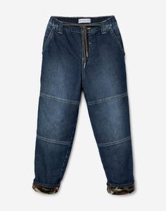 Утеплённые джинсы Straight для мальчика Gloria Jeans