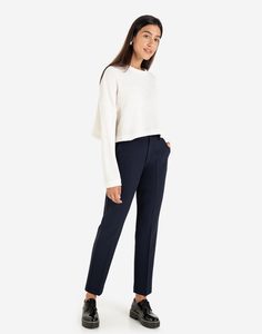 Тёмно-синие классические брюки Skinny Gloria Jeans