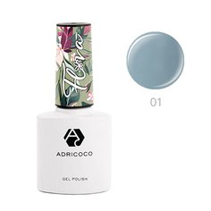 ADRICOCO, Гель-лак Flora №01, Анютины глазки