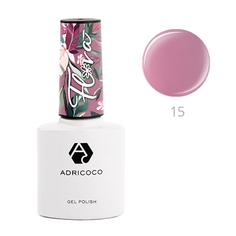 ADRICOCO, Гель-лак Flora №15, Цветущий лотос