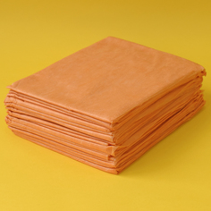 Чистовье, Простыня «Стандарт» SMS, 200х80 см, оранжевая, 20 шт.