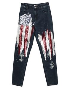 Джинсовые брюки Amen