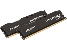 Модуль памяти HyperX Fury Black Series PC3-15000 DIMM DDR3 1866MHz CL10 - 16Gb KIT (2x8Gb) HX318C10FBK2/16