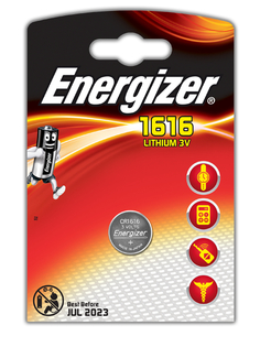 Батарейка CR1616 - Energizer Lithium 3V (1 штука) E300843901 / 21427