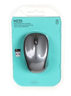 Мышь Logitech Wireless Mouse M235 Grey-Black 910-003146 / 910-002201 / 910-002692