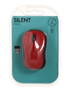 Мышь Logitech M220 Silent Red 910-004880 / 910-004897