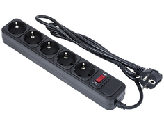 Сетевой фильтр ExeGate 5 Sockets 1.5m SP-5-1.5B Black 266859
