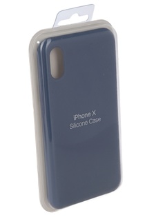 Чехол Innovation для APPLE iPhone X Silicone Blue 10630