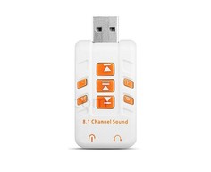 Звуковая карта Orient AU-01PLW 2x3.5mm jack to USB White