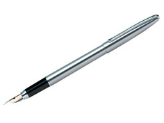 Ручка перьевая Berlingo Silk Prestige 0.8mm корпус Chrome, стержень Blue CPs_82535
