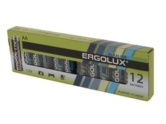 Батарейка AA - Ergolux Alkaline LR6 BP-12 (12 штук)