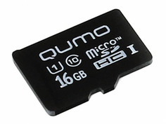 Карта памяти 16Gb - Qumo Micro SecureDigital CL10 UHS-I QM16GMICSDHC10U1