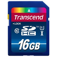 Карта памяти 16Gb - Transcend High-Capacity Ultimate Class 10, UHS Class 1 - Secure Digital TS16GSDU1