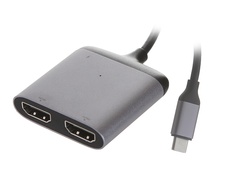 Хаб USB Baseus Enjoy Series HD Intelligent Type-C to HDMIx2 / PD Grey CAHUB-I0G