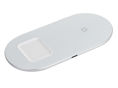 Зарядное устройство Baseus Simple 2in1 Wireless Charger 18W Max For Phones + Pods White WXJK-02