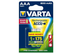 Аккумулятор AAA - Varta Ready2Use 800 mAh (2 штуки) VR AAA800mAh/2BL R2U