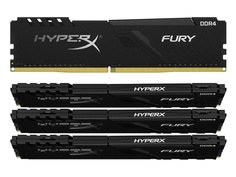 Модуль памяти HyperX Fury Black DDR4 DIMM 3200Mhz PC-25600 CL16 - 32Gb Kit (4x8Gb) HX432C16FB3K4/32