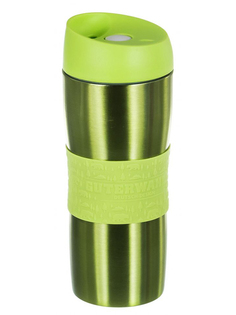 Термокружка Guterwahl 450ml Silver-Lime Green 120-26033