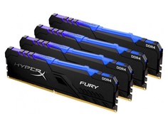 Модуль памяти HyperX Fury RGB DDR4 DIMM 3600Mhz PC-28800 CL17 - 32Gb KIT (4x8Gb) HX436C17FB3AK4/32