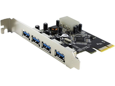 Контроллер Orient VA-3U4PE PCI-Ex - 4ext x USB 3.0 oem 29834