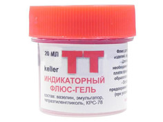 Флюс-гель паяльный индикаторный ПМ TT 20мл 13246 P&M