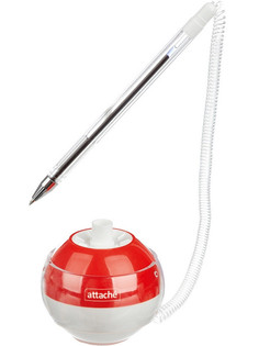 Ручка шариковая Attache Orbit корпус White-Red, стержень Blue 1094723