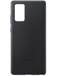 Чехол для Samsung Galaxy Note 20 Leather Cover Black EF-VN980LBEGRU