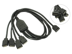 Кабель Akasa RGB LED Splitter Cable 1 to 4 50cm AK-CBLD04-50BK