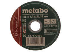 Диск Metabo SP-Novorapid 125x1.2x22.2mm RU отрезной для нержавеющей стали