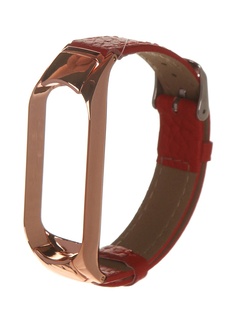 Aксессуар Ремешок Bruno для Xiaomi Mi Band 5 иск. кожа Red 5103 Br.Uno