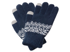 Теплые перчатки для сенсорных дисплеев Xiaomi FO Gloves Touch Screen р.UNI Blue