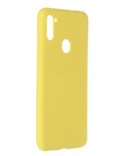 Чехол Pero для Samsung Galaxy A11 / M11 Liquid Silicone Yellow PCLS-0005-YW ПЕРО