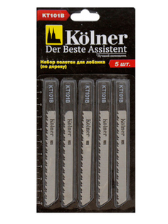 Пилка Kolner KT 101B по дереву и пластику 100x2.5mm HCS 5шт