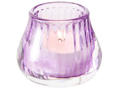 Подсвечник под чайную свечу Омский свечной Элисон 7x8cm Light Lilac 1016387