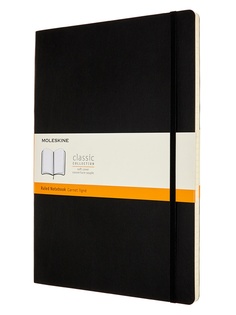 Блокнот Moleskine Classic Soft A4 96 листов Black QP641 / 1139362