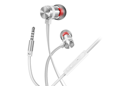 Наушники Borofone BM48 Acoustic Silver