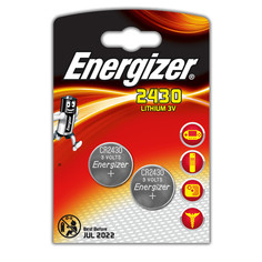 Батарейка CR2430 - Energizer Lithium 3V (2 штуки) E300830301 / 28768