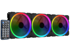 Вентилятор AeroCool Orbit RC 3x120mm RGB Led 4713105962963