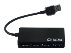 Хаб USB 5bites 4xUSB 3.0 USB Plug HB34-312BK Black