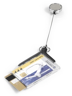 Держатель для пропуска Durable 54х85mm Grey 8308-58